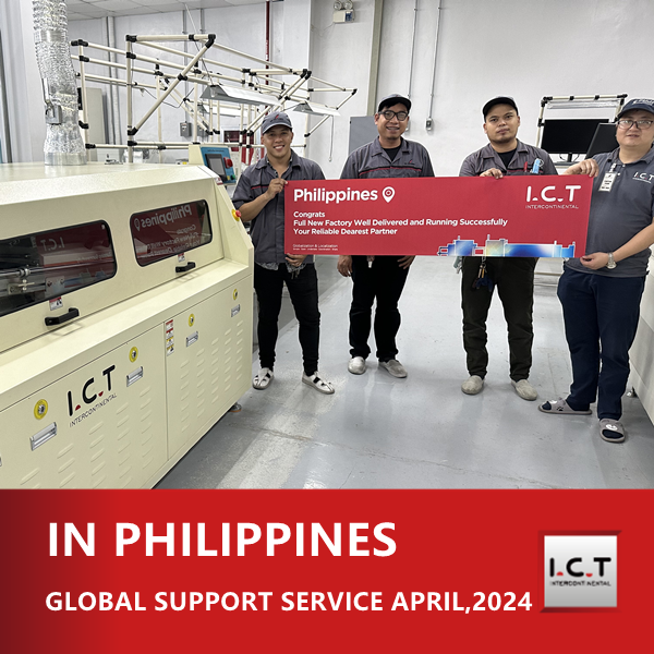 I.C.T 필리핀 웨이브 솔더링 기계에 대한 글로벌 기술 지원