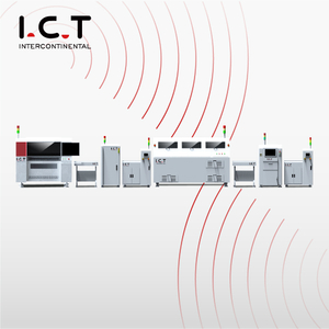 I.C.T | 비용 효율적인 SMD PCB 고속이있는 어셈블리 생산 라인