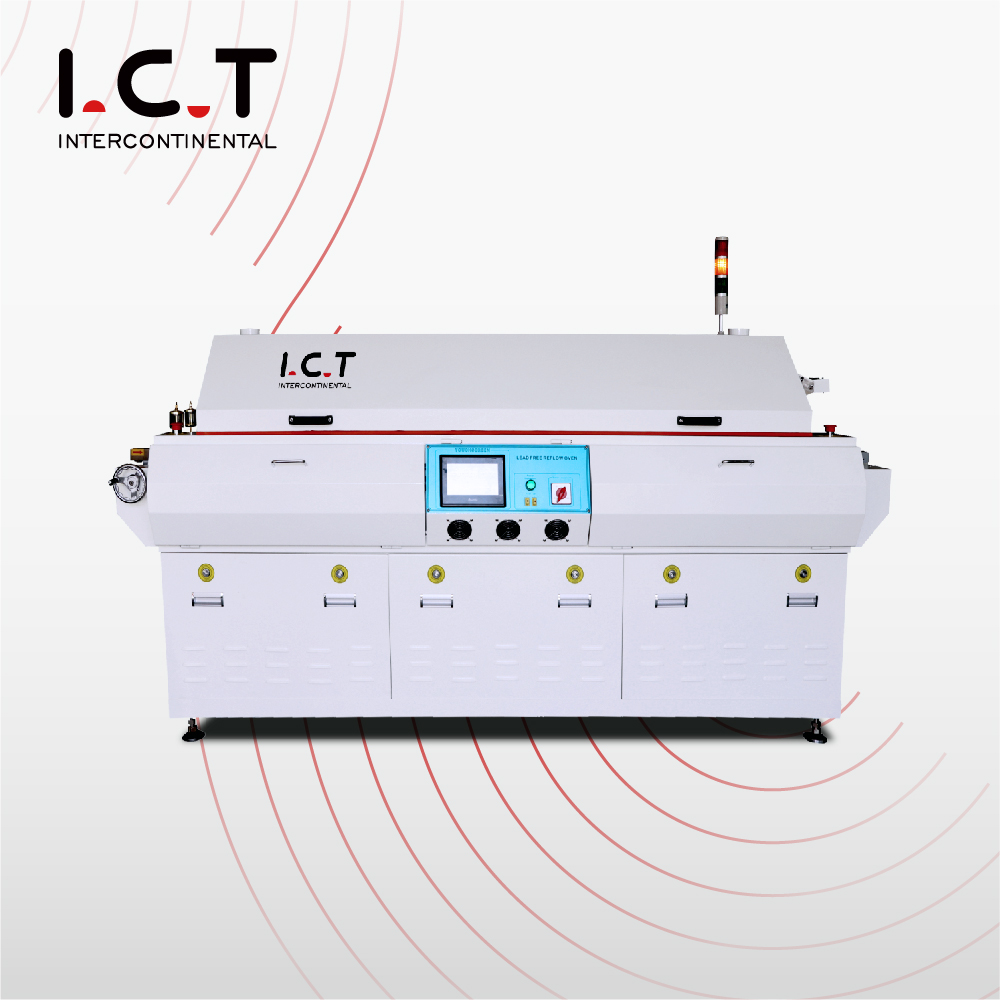 ICT |최고 품질의 SMT 기계 IR PCB 썰물 오븐 및 웨이브 땜납